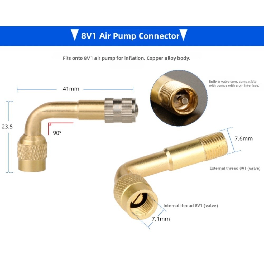 Compact For PRESTA For DUNLOP Valve Converter Made of Copper Alloy and Plastic