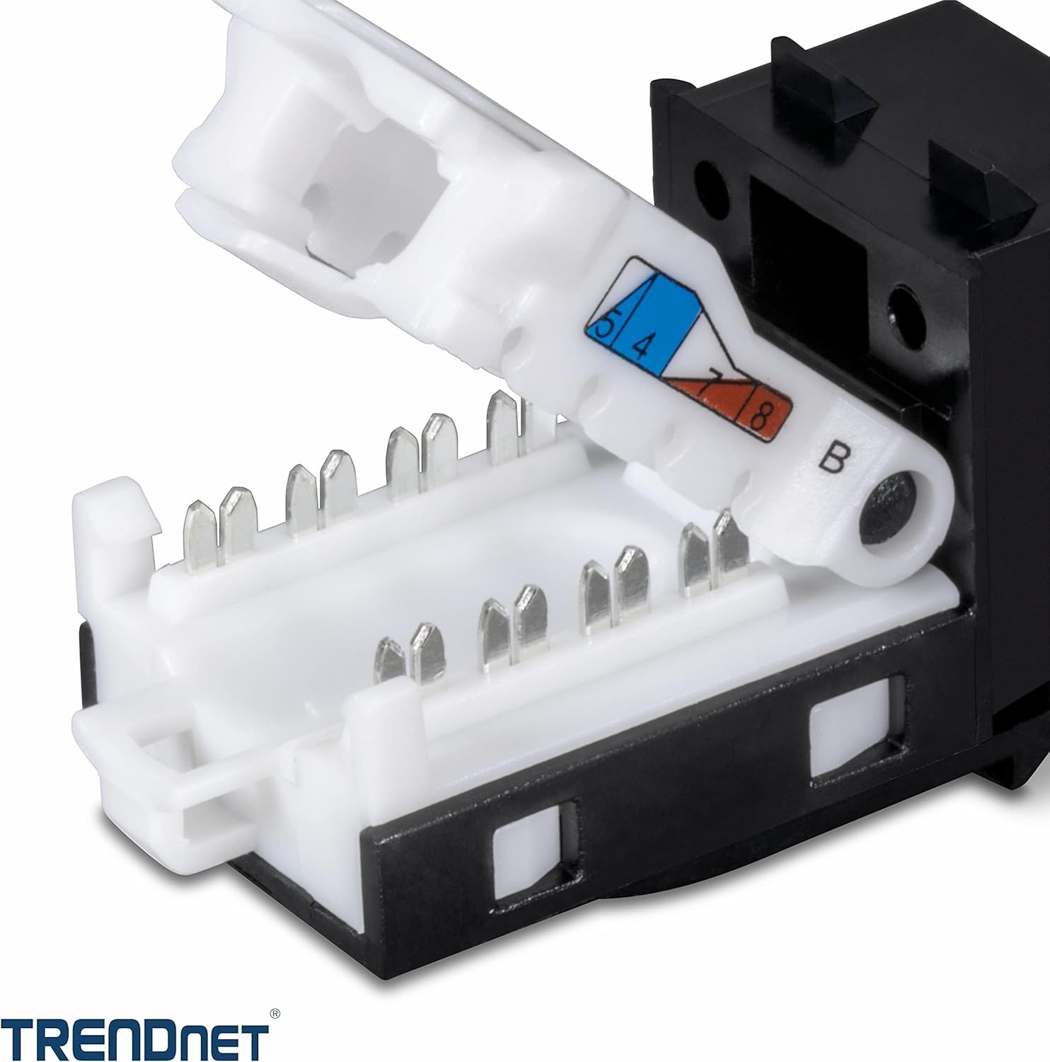 TRENDnet TC-K25C6BK, Cat6 Keystone Jack, Black – 25-Pack