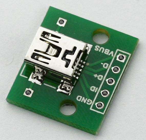 5PCS mini USB to DIP Adapter Converter for 2.54mm PCB Board DIY Power Supply