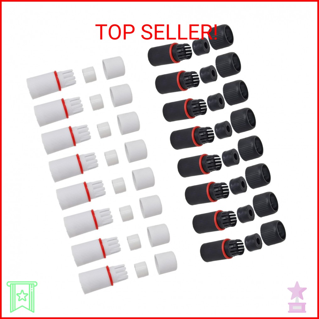 ThtRht 16 Set RJ45 Plug Waterproof Cap Protector Outdoor Ethernet Weatherproof E