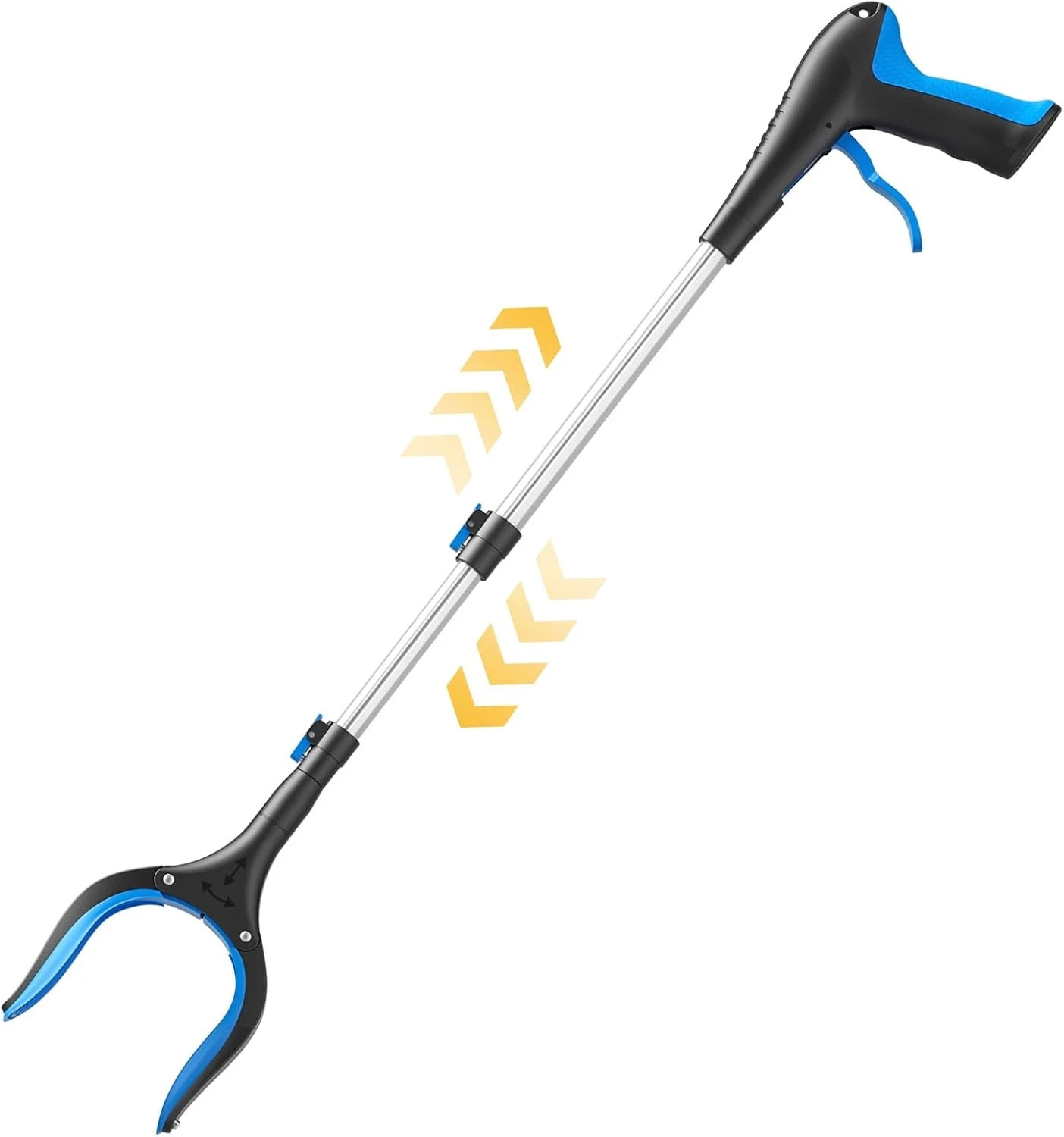 Telescopic Grabber Reacher Tool, 5-Level Adjustable Length (23'' to 41'') - Tras