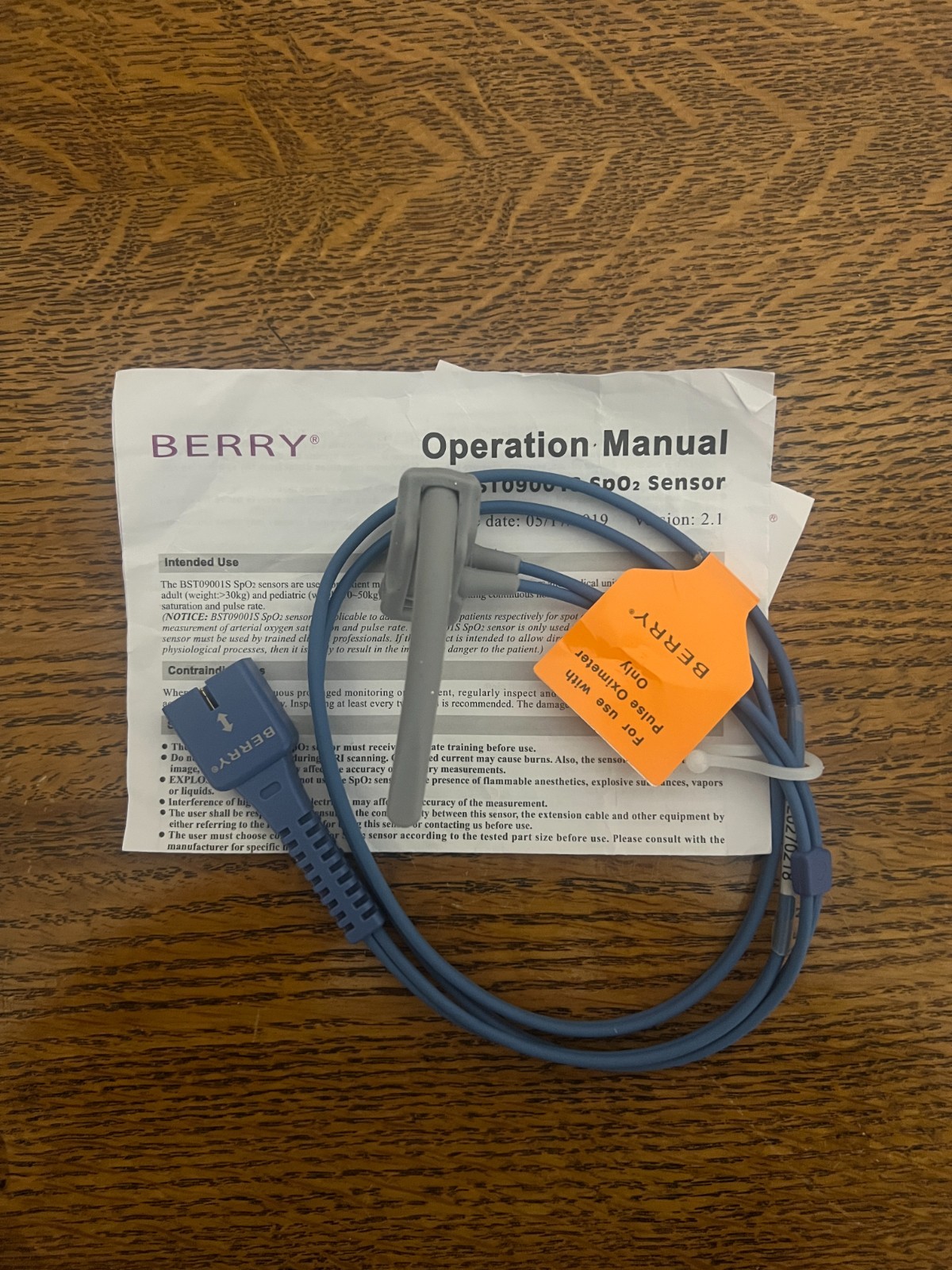 Berry SpO2 sensor 9 pins compatible with specific Nellcor monitors