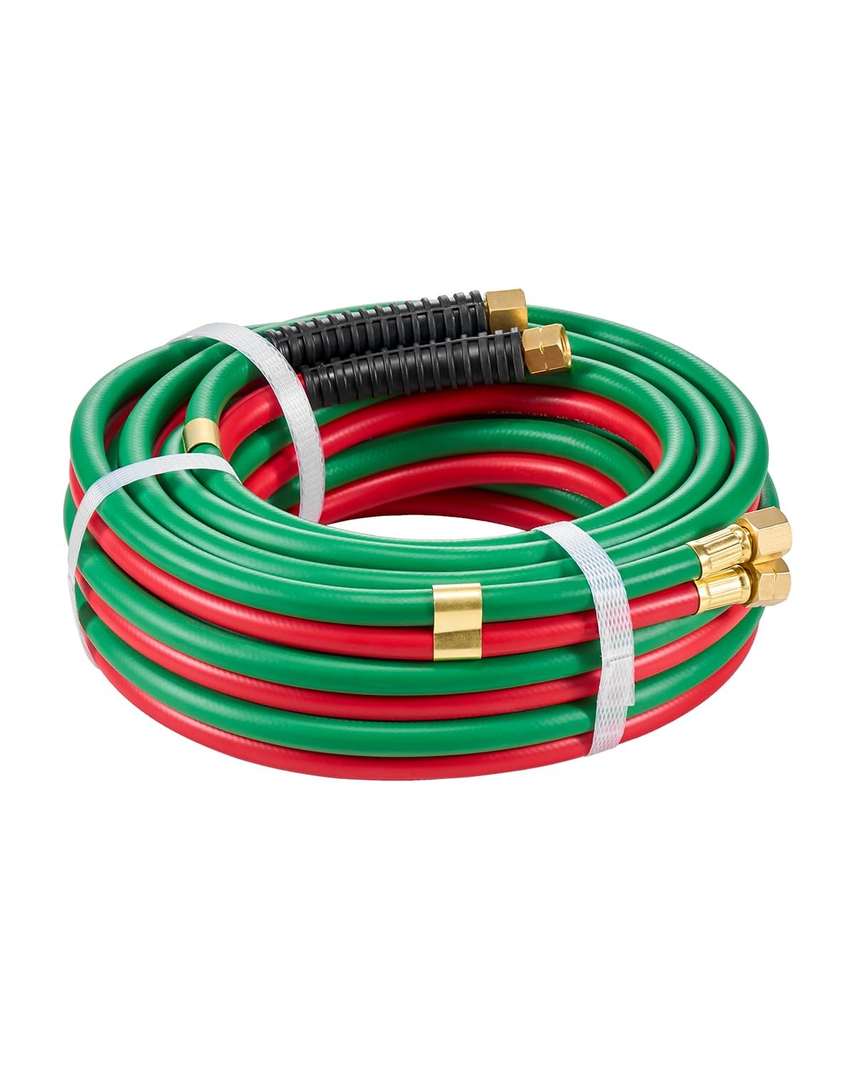 VEVOR Oxygen Acetylene Hose, 1/4-Inch x 25FT Oxy 25FT, Green+Red