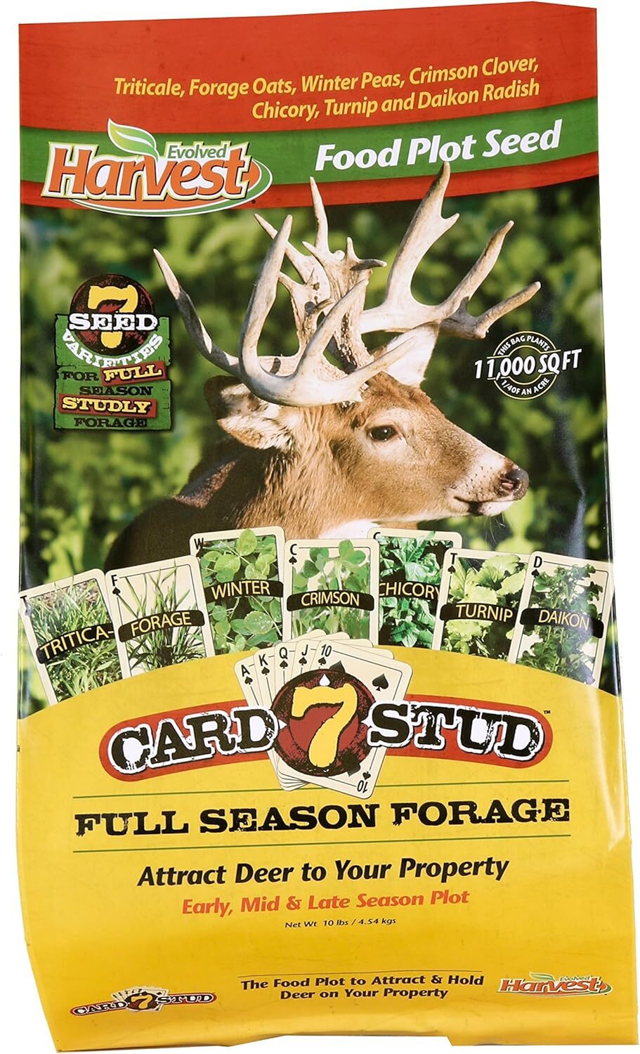 7 Card Stud Semillas Adaptables Para Parcelas De Alimentos - Temporada Compl...