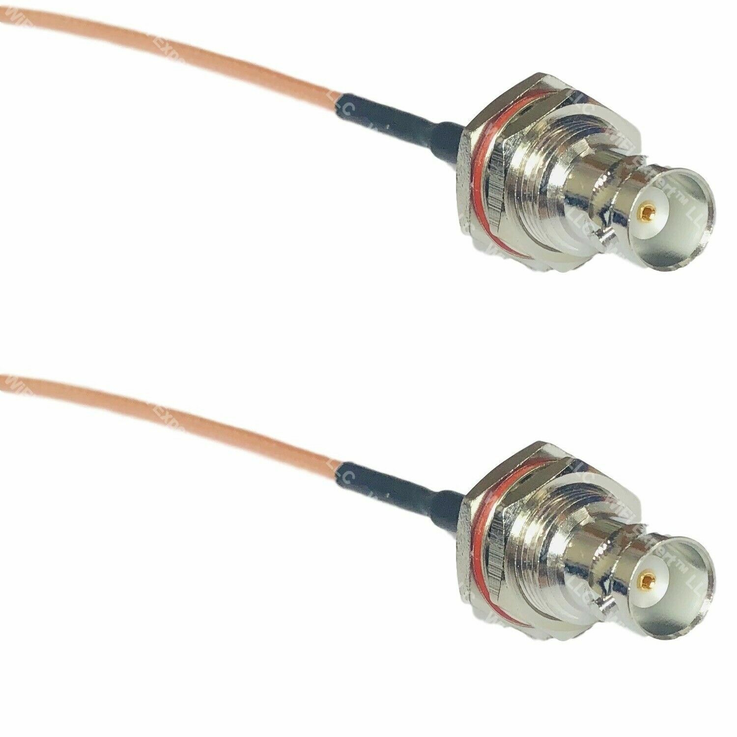 RG316 BNC FEMALE BIG BULKHEAD to BNC FEMALE BIG BULKHEAD Coaxial RF Cabl USA-US