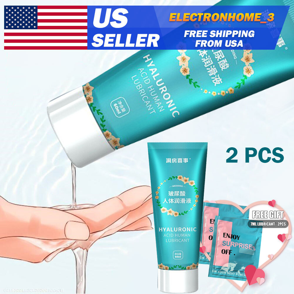 2X Lube Personal Lubricant Water Based Long Lasting-Sex Lubricant for-Women Men