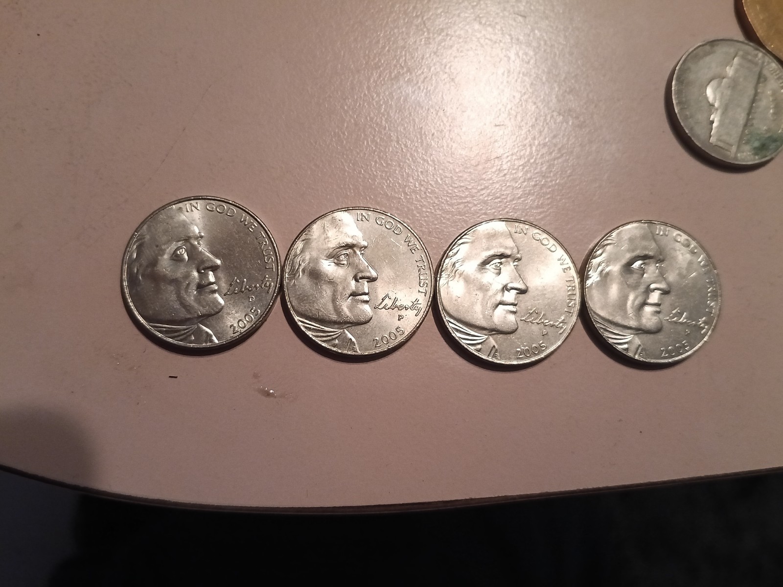 Set Of 4 2005 Buffalo Nickels! In Mint Condition!