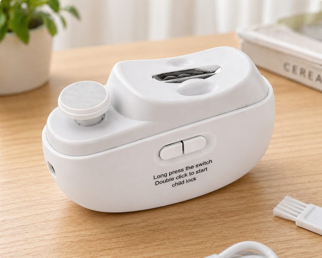 Safety Electric Nail Clipper Automatic Thick Nails Trimmer Professional Tool. US