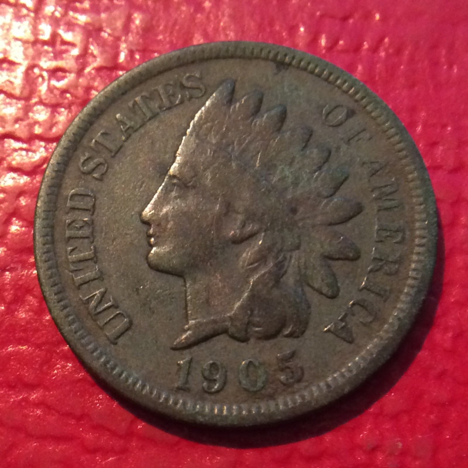 1905 INDIAN HEAD CENT I-381 FREE SHIPPING