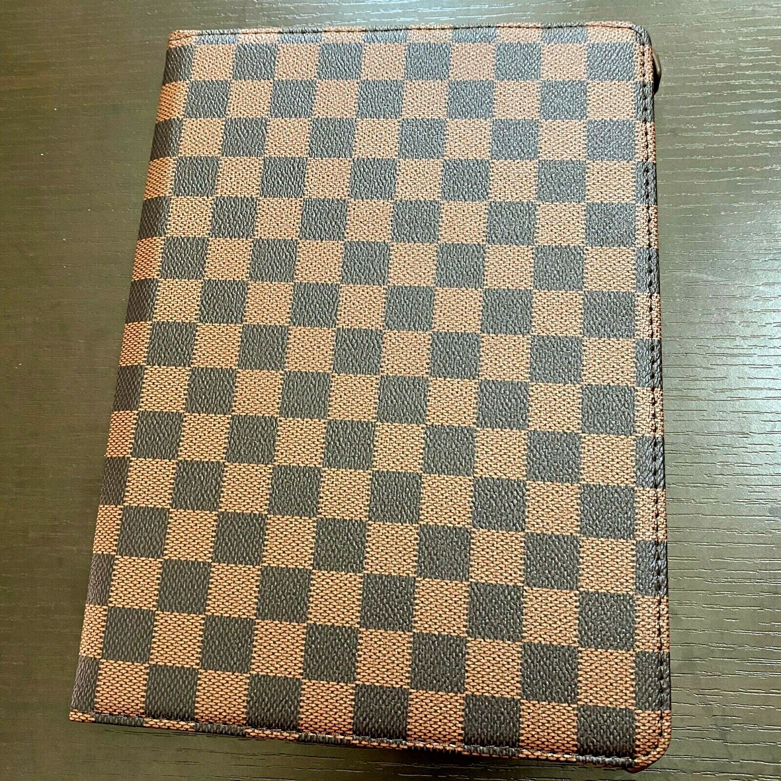 iPad PRO 12.9" (2020 & 2021 model) Brown Squared Rotating Stand Cover Case Pouch