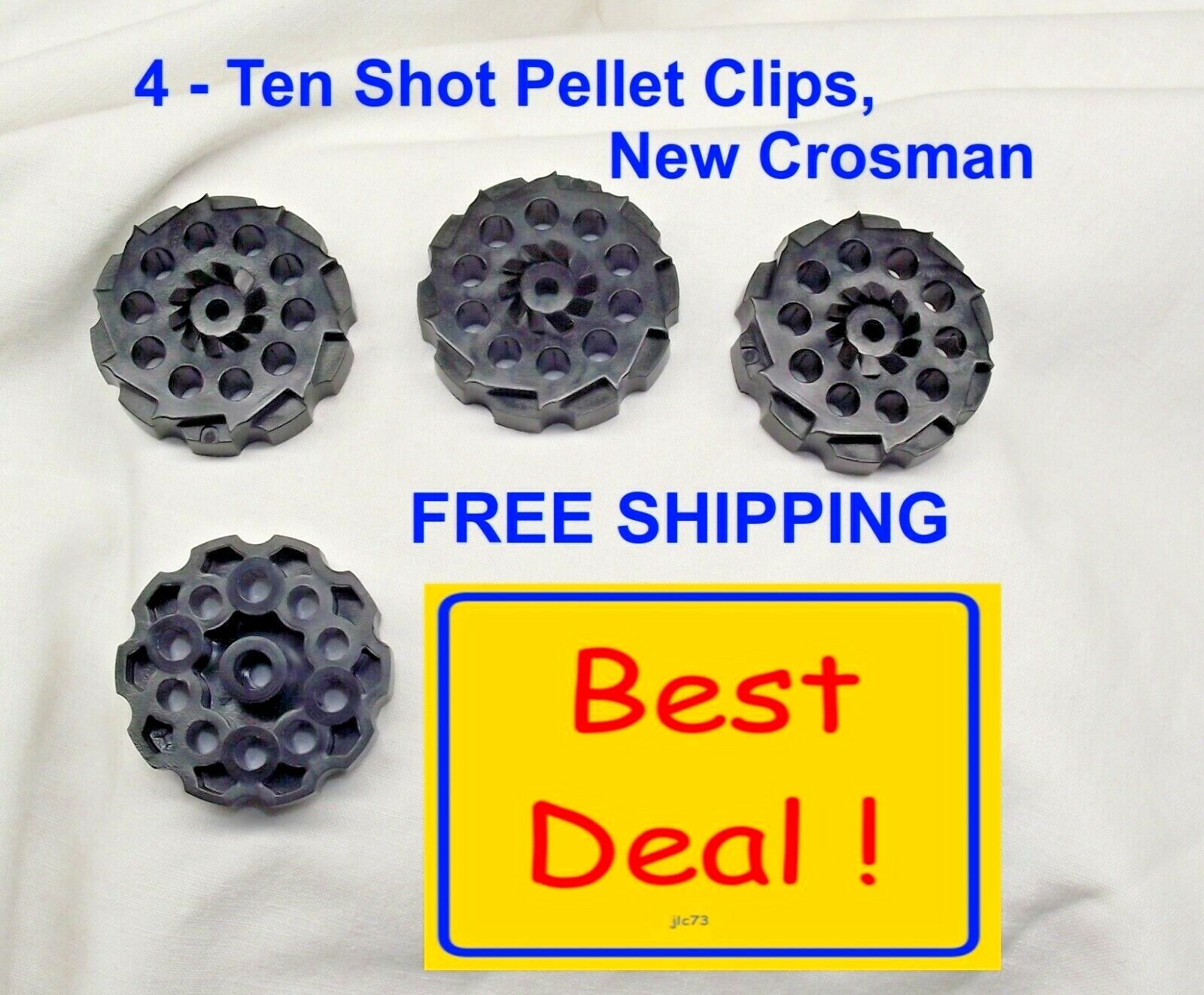 CROSMAN Pellet Clip, 10 Shot Clips,  for use with Vigilante & 357   ... 4 pcs !!