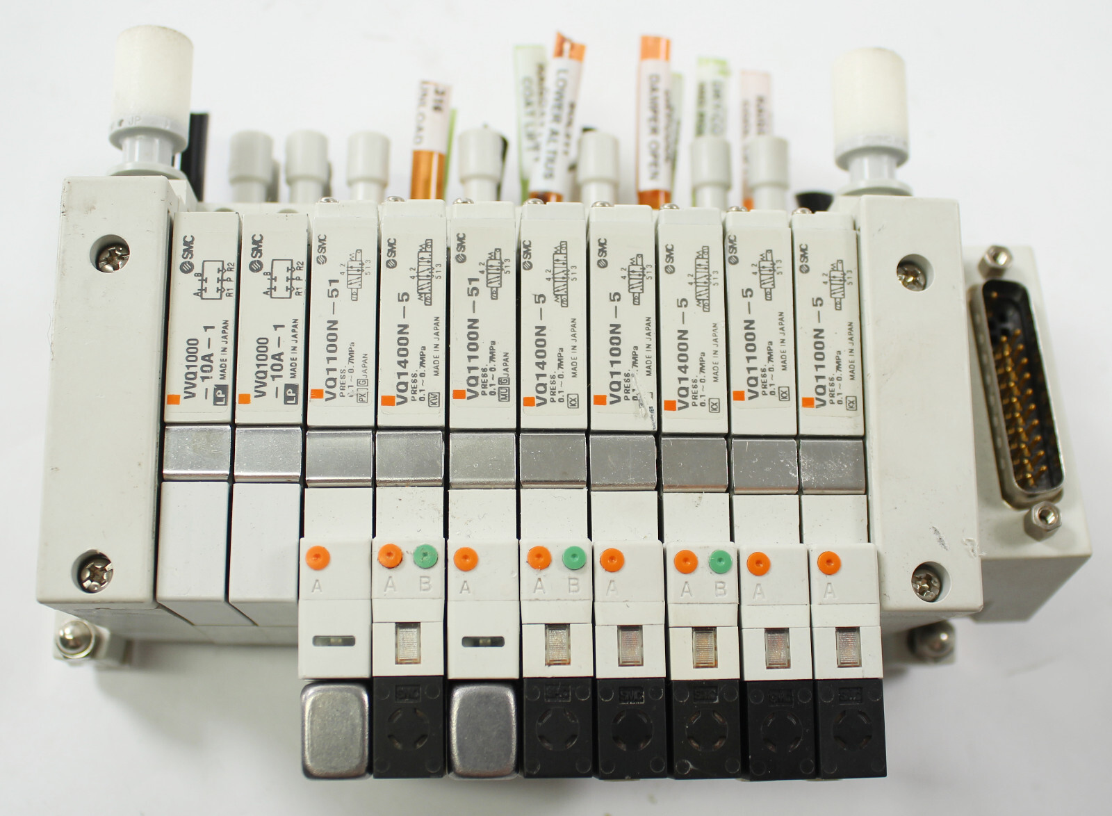 SMC Plugin Manifold VQ 10P 2xVVQ1000-10A-1 2xVQ1100N-51 3xVQ1400N-5 4xVQ1100N-5