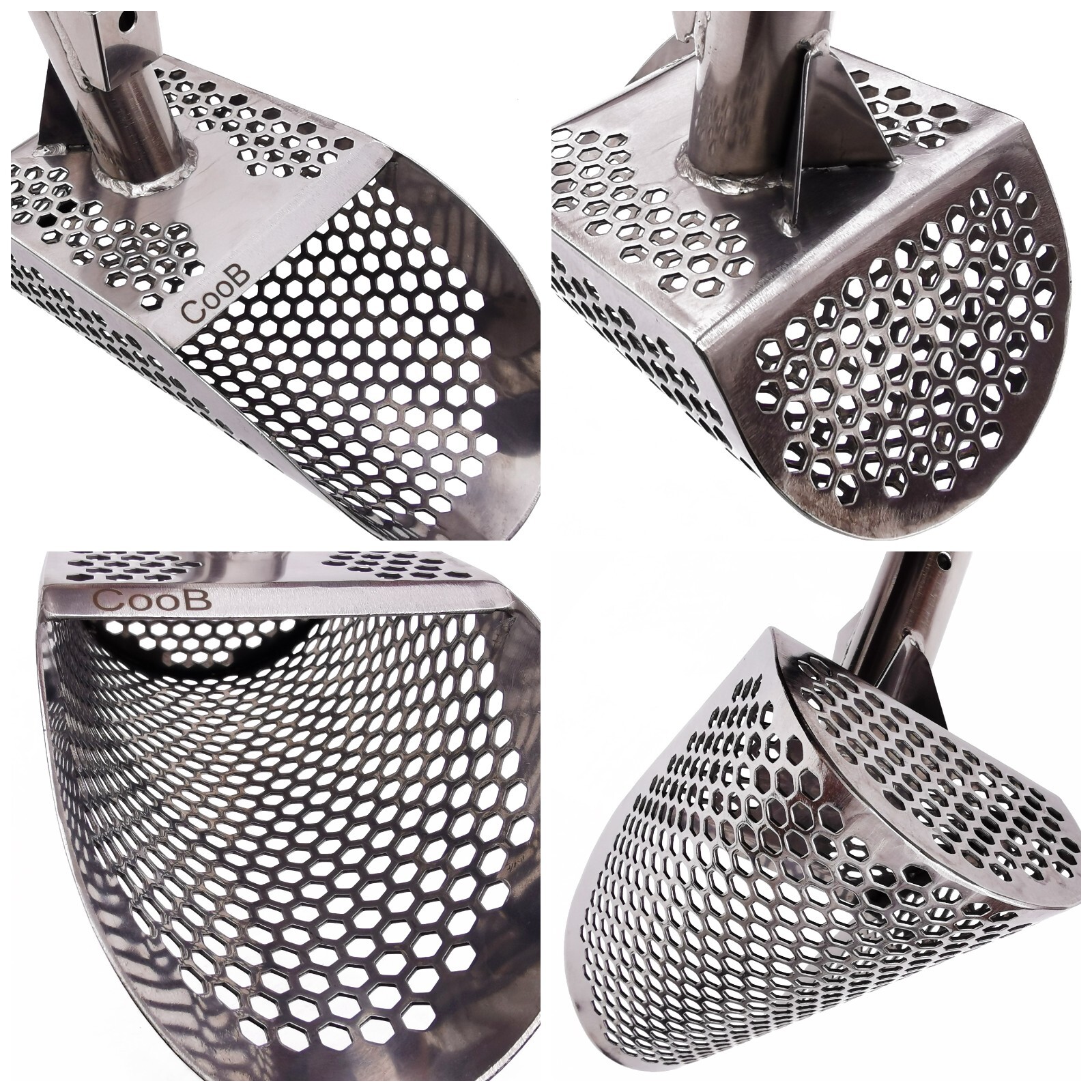 CooB Stainless Steel Beach Sand Scoop Metal Detector Detecting Tool Krepish
