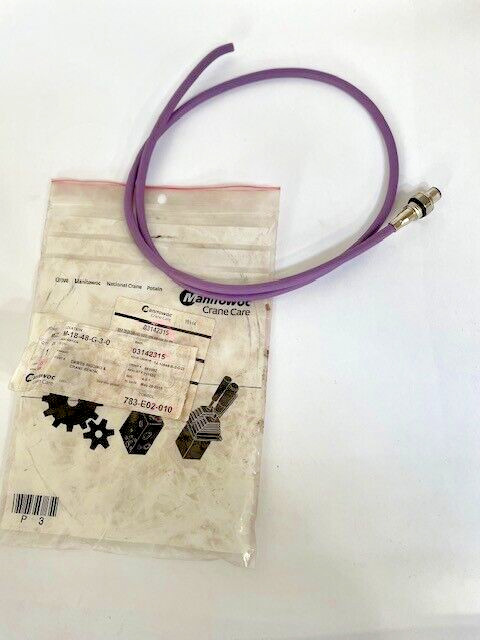 MANITOWOC CRANE CARE 03142315 PLUG SACCEC-M12MS-5CON-M16