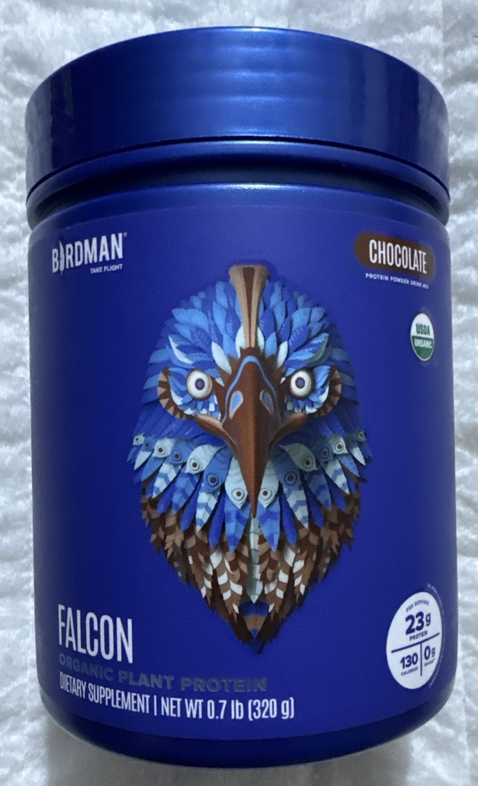 Birdman Falcon Organic Vegan Plant Protein Sugar Free Drink Powder Chocolate