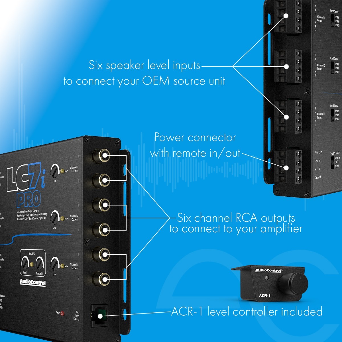 AudioControl LC7i PRO+LPHGM71 Amplifier Integration Solution for Chevrolet & GMC