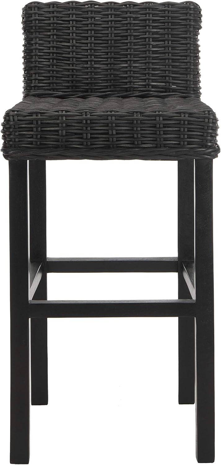 Home Collection Cypress Cappuccino Wicker 30-inch Bar Stool