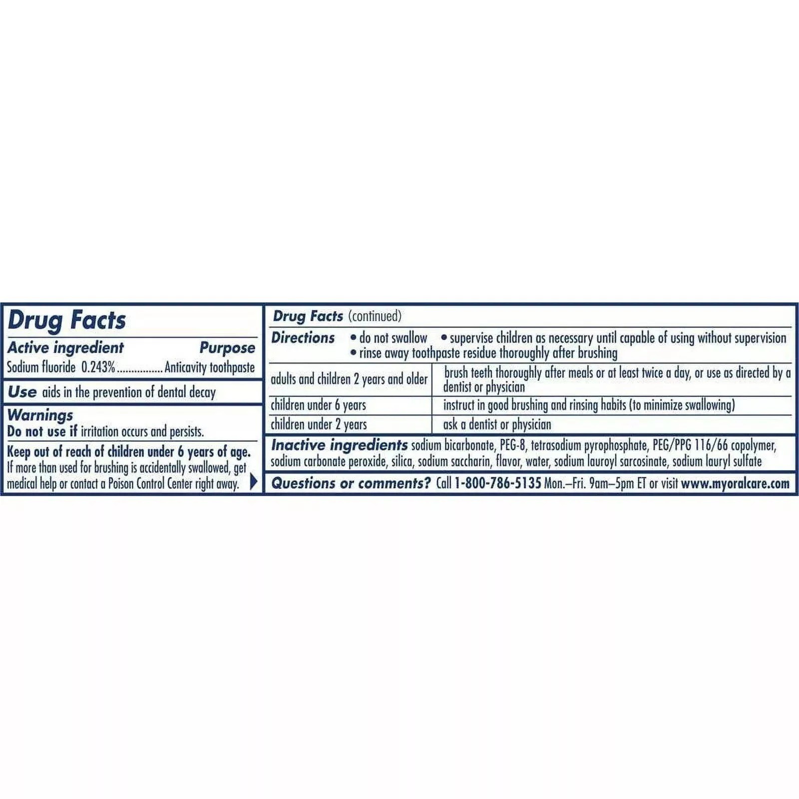 Pack Of 6 Pepsodent Complete Care Toothpaste Original 5.5 Oz Each Fast Shipping