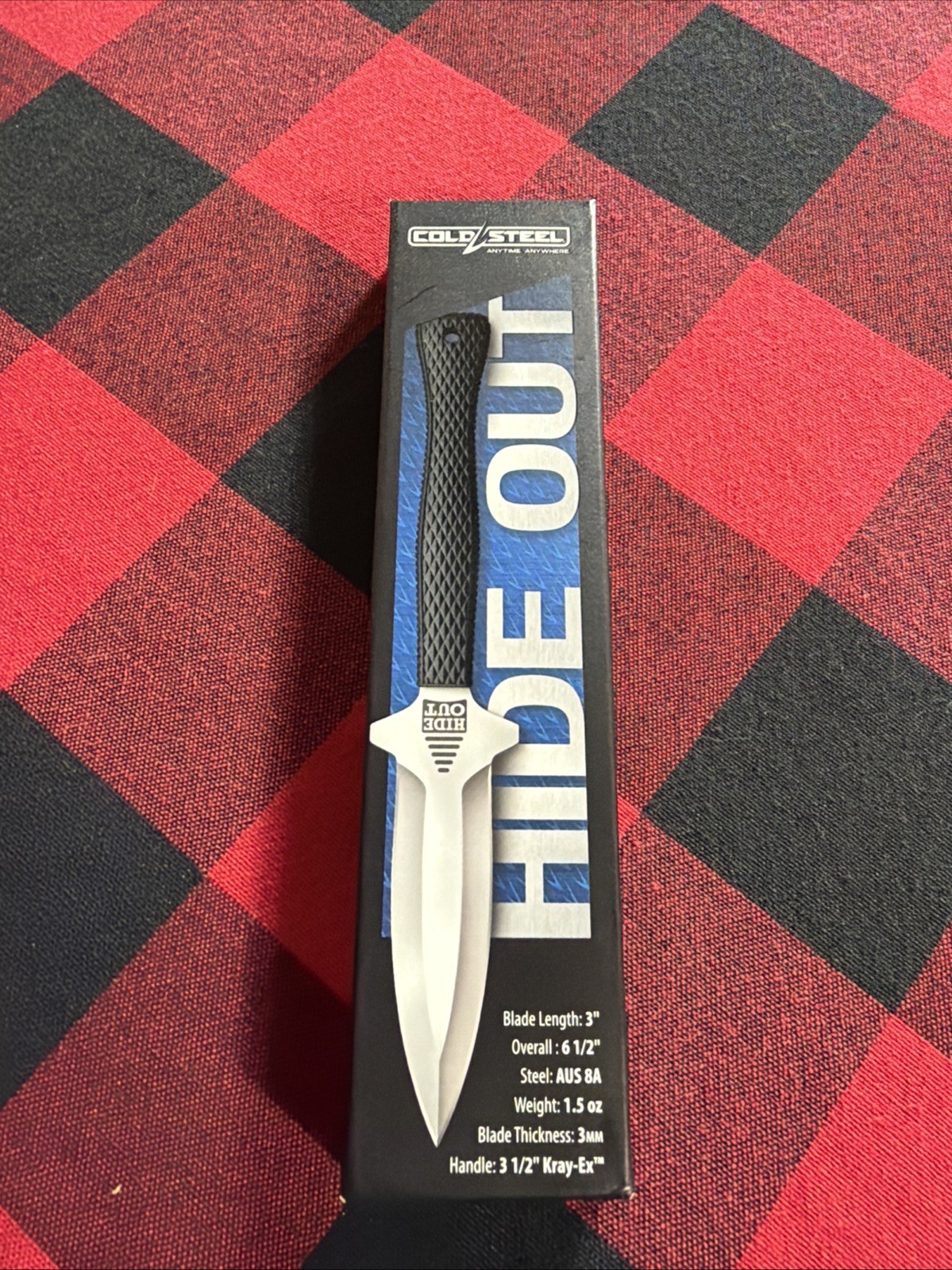 Cold Steel Hide Out  Black Polymer 3"AUS-8A CA49NDE