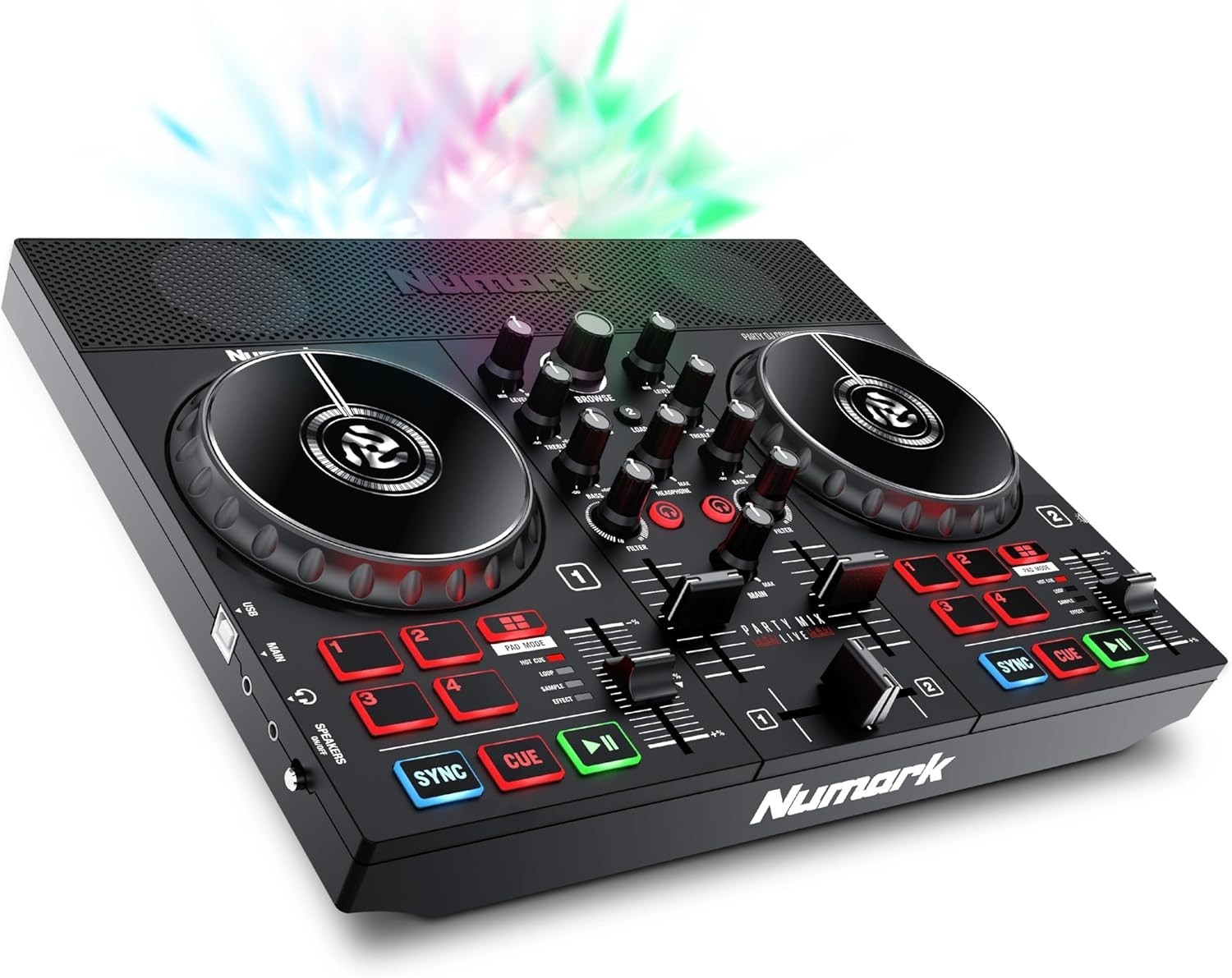 Compact DJ Controller with Integrated Audio Interface