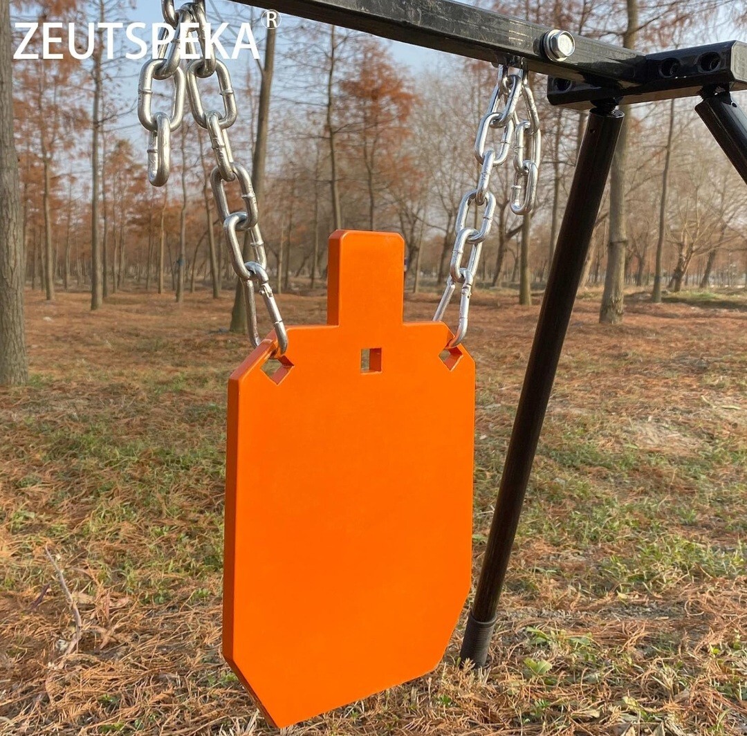 AR500 Steel Metal Target for Shooting  Torso Silhouette- 20"x12"x1/2" With Chain