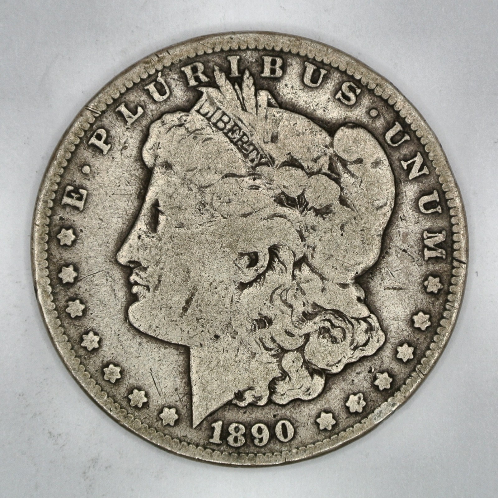 1890-CC Morgan Silver Dollar