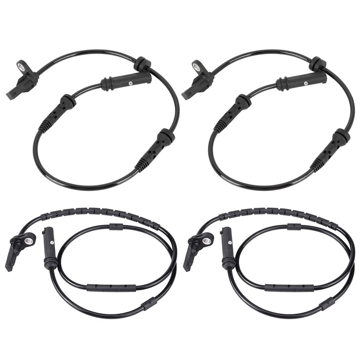 4-Piece Front and Rear ABS Wheel Speed Sensor Kit for BMW 2011-2021 M135 118i...