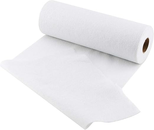 JAPCHET 11.8 Inch X 16 Yards White Sided Fusible Fleece, Heavy Weight Iron on Fu