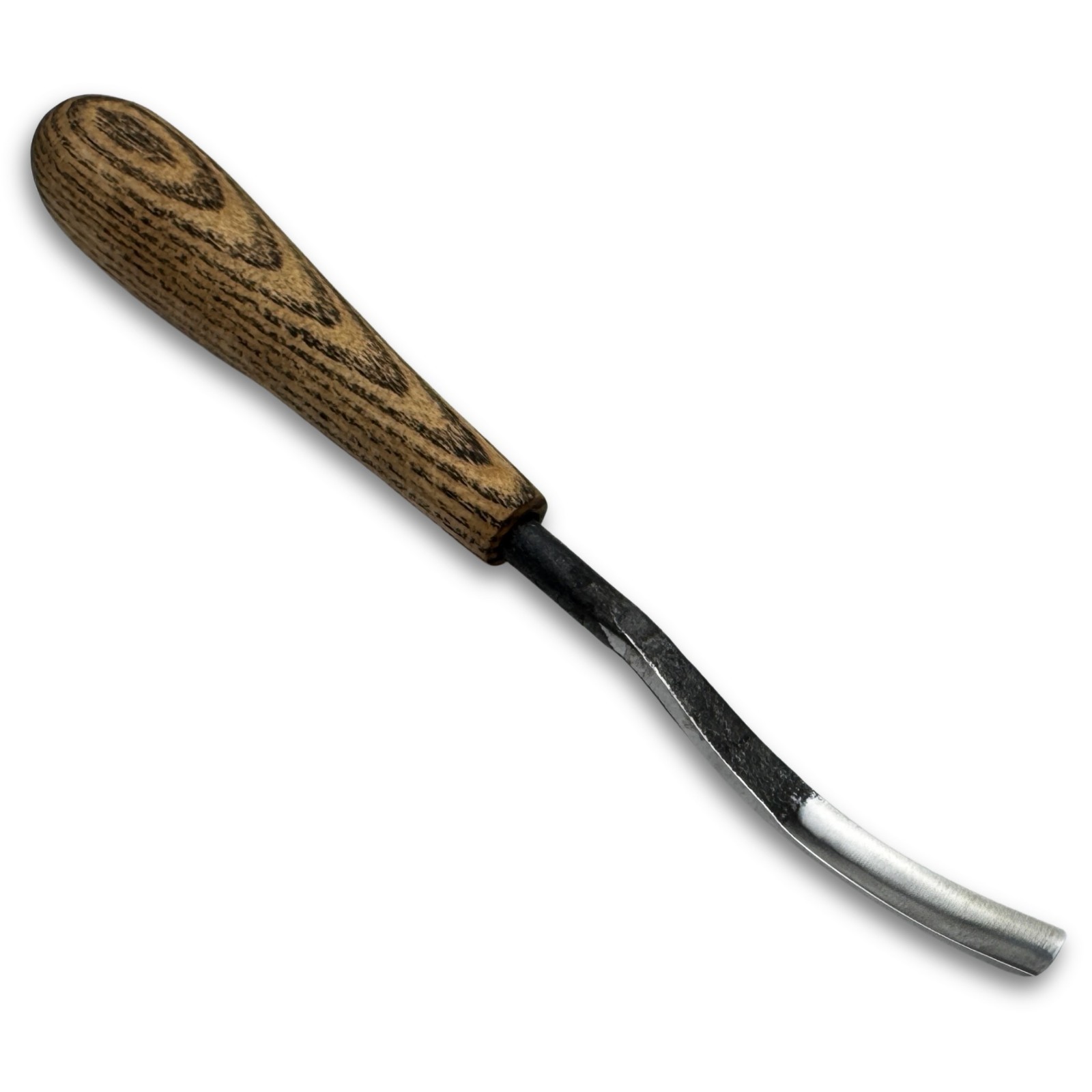 Detail Carving Gouge – Hand-Forged 52100 Steel, Ash Handle, For Relief Detailing