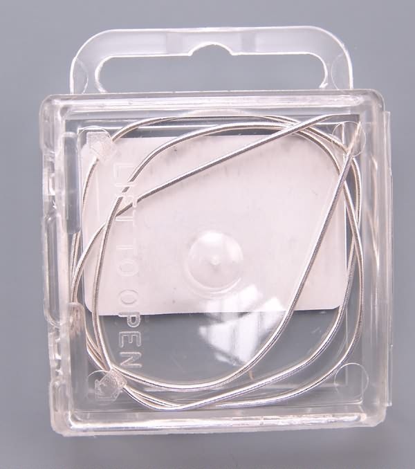French Wire Bullion Medium 14" Silvertone #039 Thread Protection