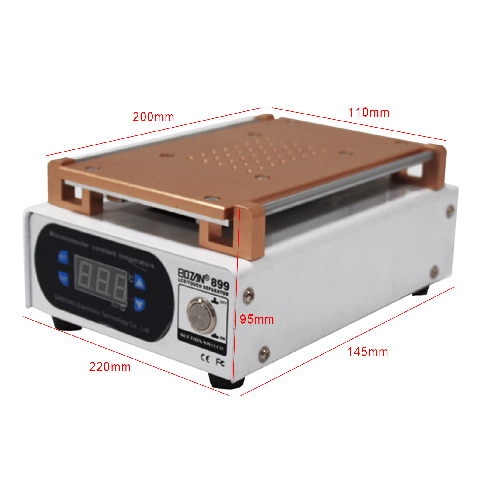 LCD Screen Separator Machine Phone Heating Plate Glass Removal Repair Device New