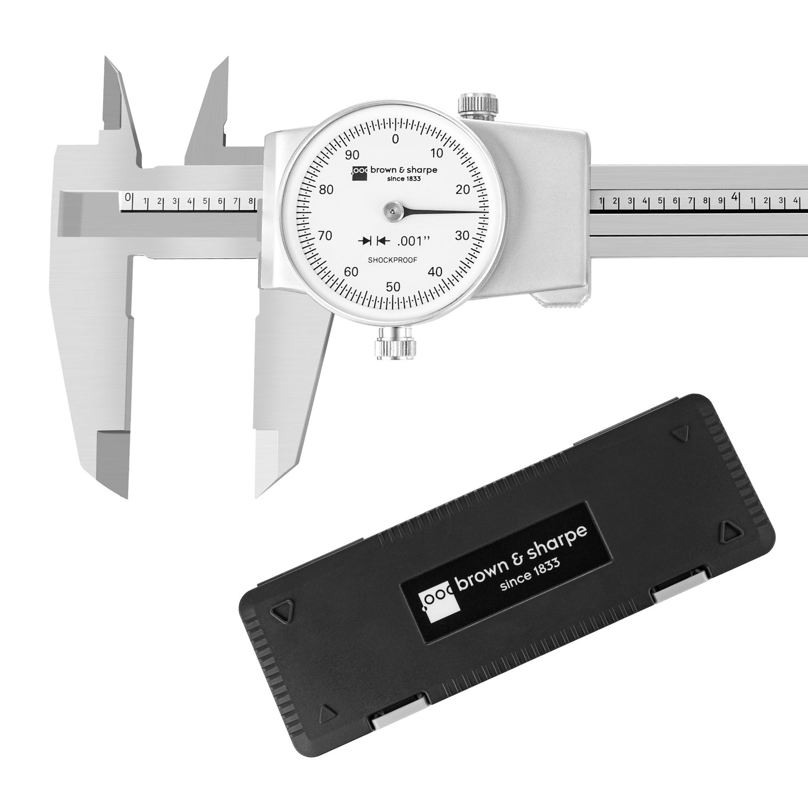 Brown & Sharpe 6-Inch Dial Caliper – Precision Stainless Steel Measuring...