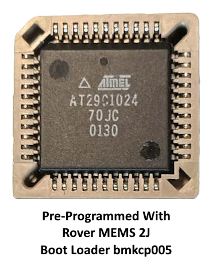 AT29C1024 & PLCC44 Socket Pre-Prog. with Rover MEMS 2J Boot Loader bmkcp005