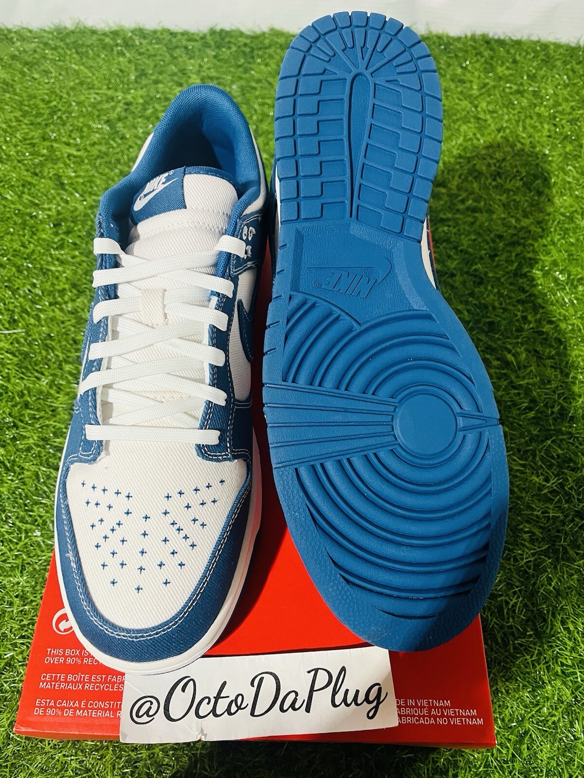 Nike Dunk Low Undustrial Blue Sashiko Mens Sizes nby DV0834-101
