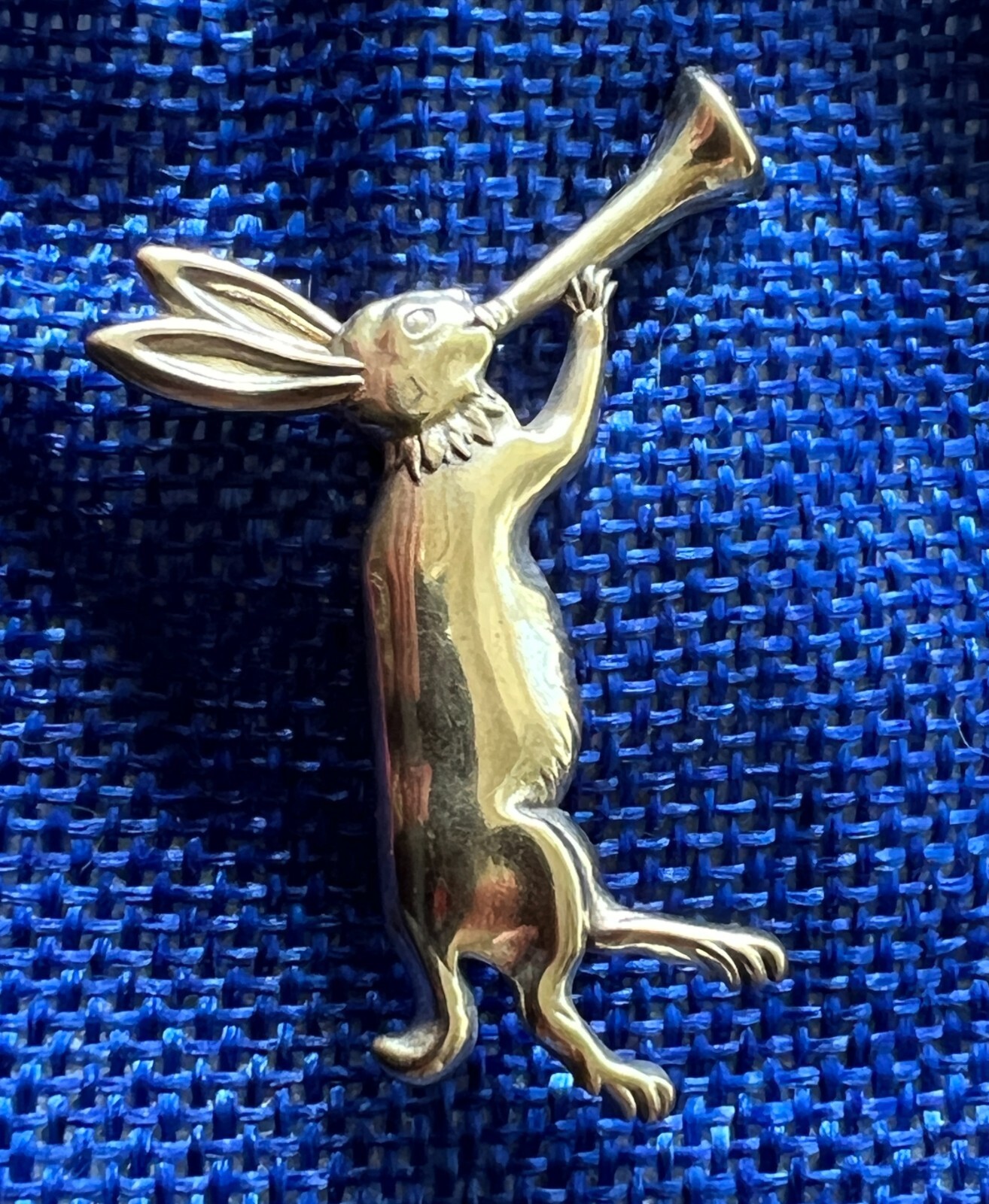 Medieval Marginalia - Hornblower Bunny - livery pilgrim badge ARCHEO STUDIOS