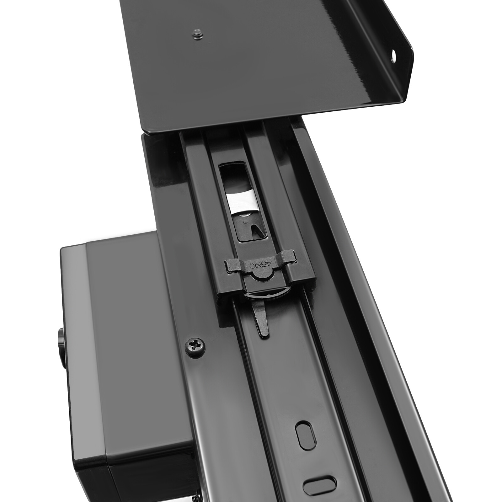 Under Desk Mounted Sliding Pull-out Storage Drawer with Built-in Power Strip