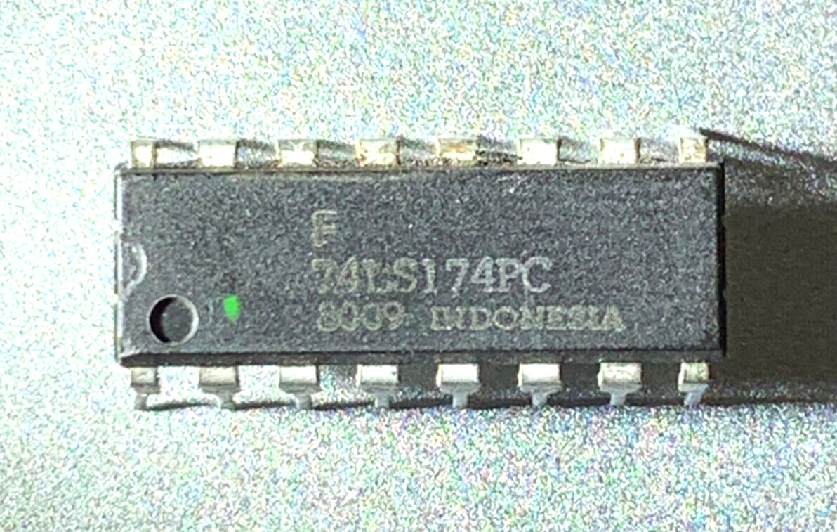 Fairchild 74LS174-PC Low-Pow Schottky Hex D-Flip Flop Single Rail Out Vintage IC