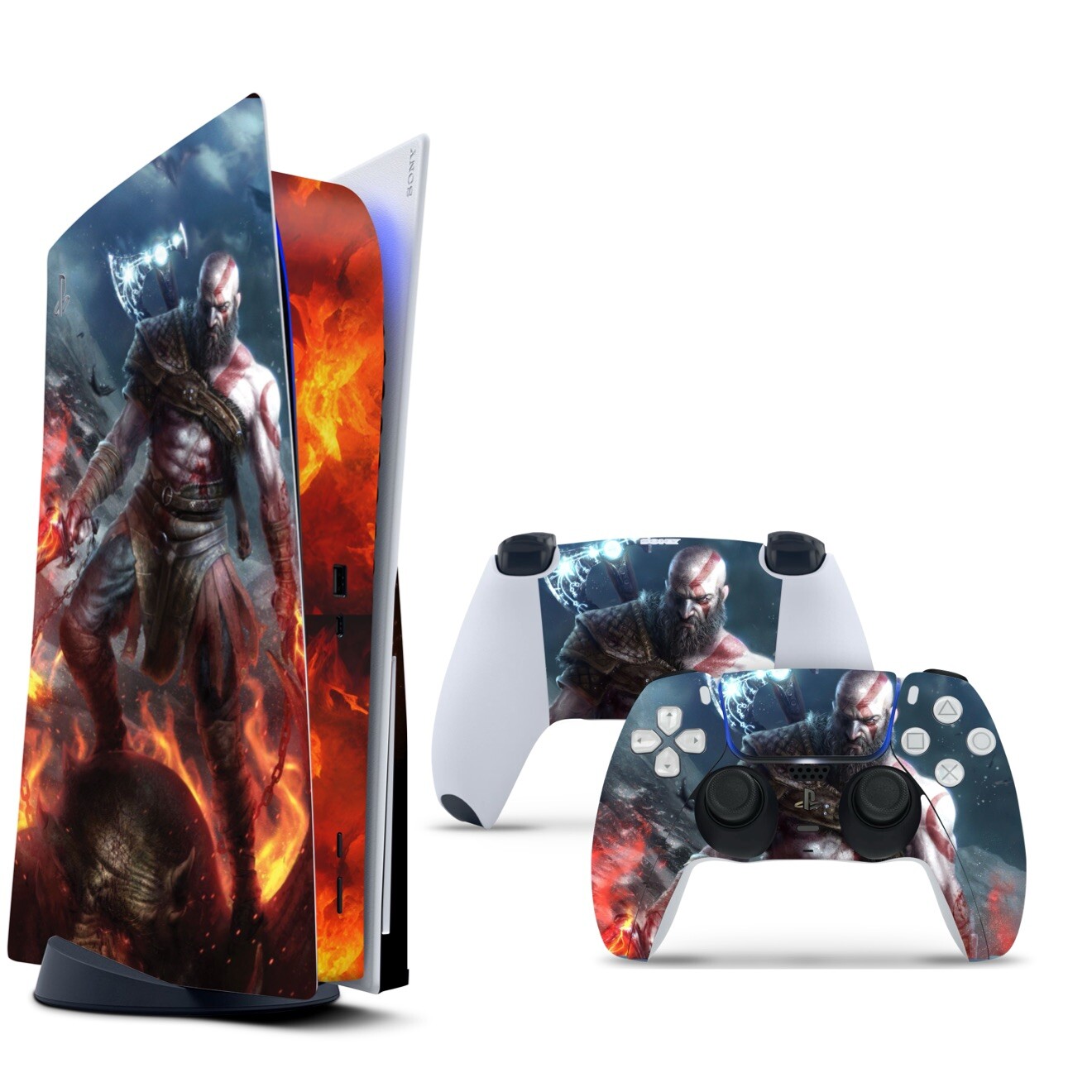 God Of War PS5 Vinyl Skins + 2 Controller Skins