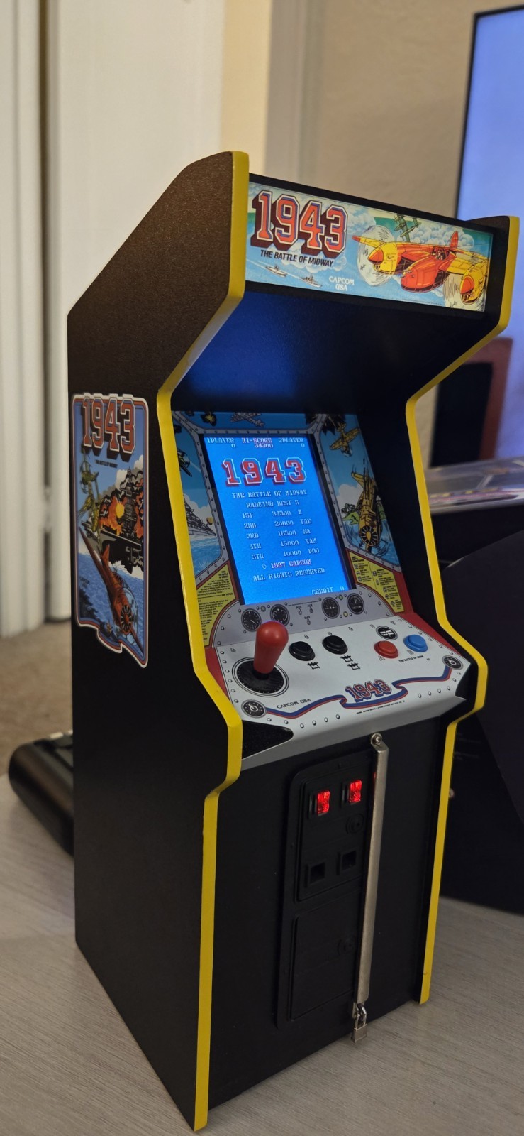 New Wave Toys 1943 Replicade 1/6 Scale Arcade Machine