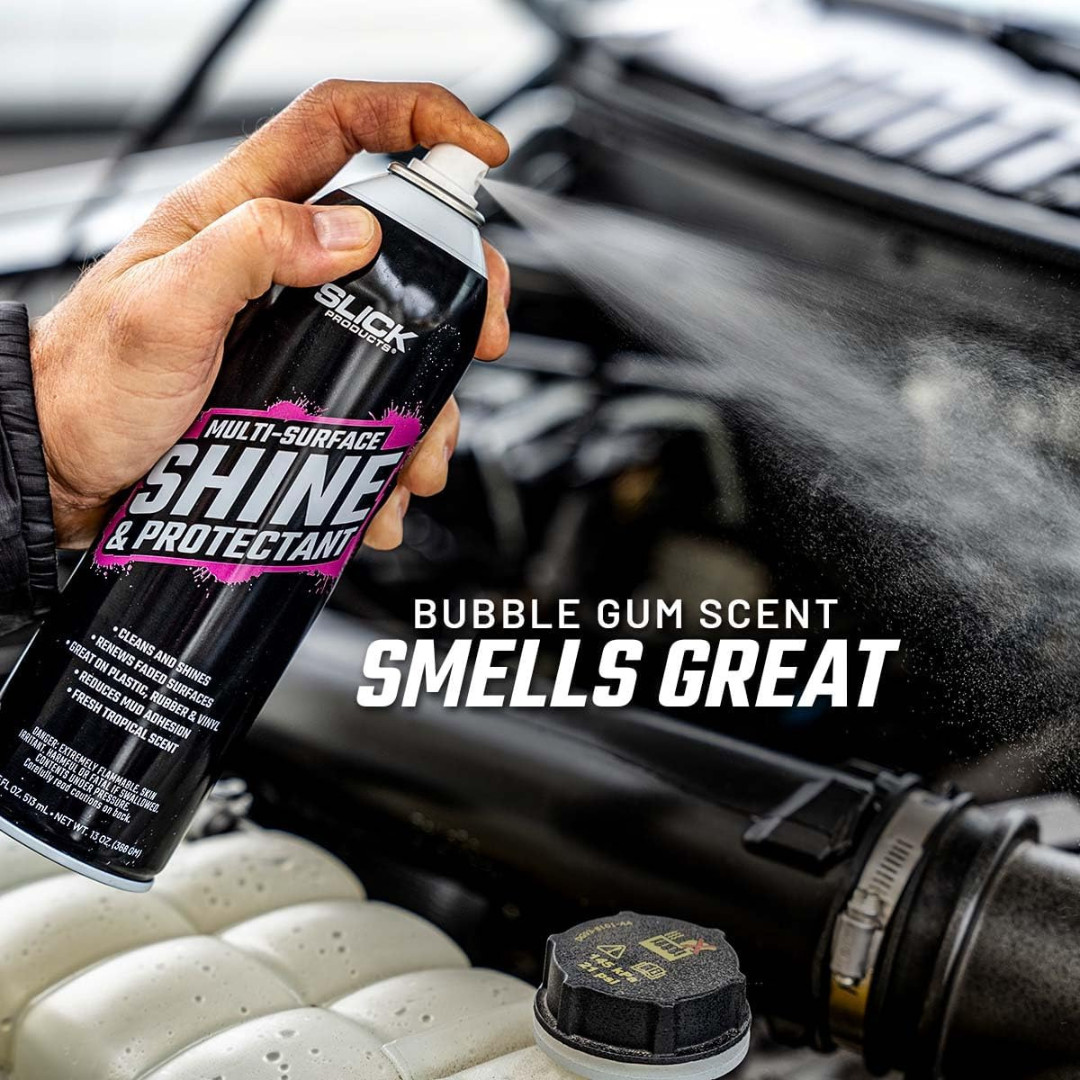 Slick Products 12 Pack Multi-Surface Shine & Protectant High Gloss Clear Spray