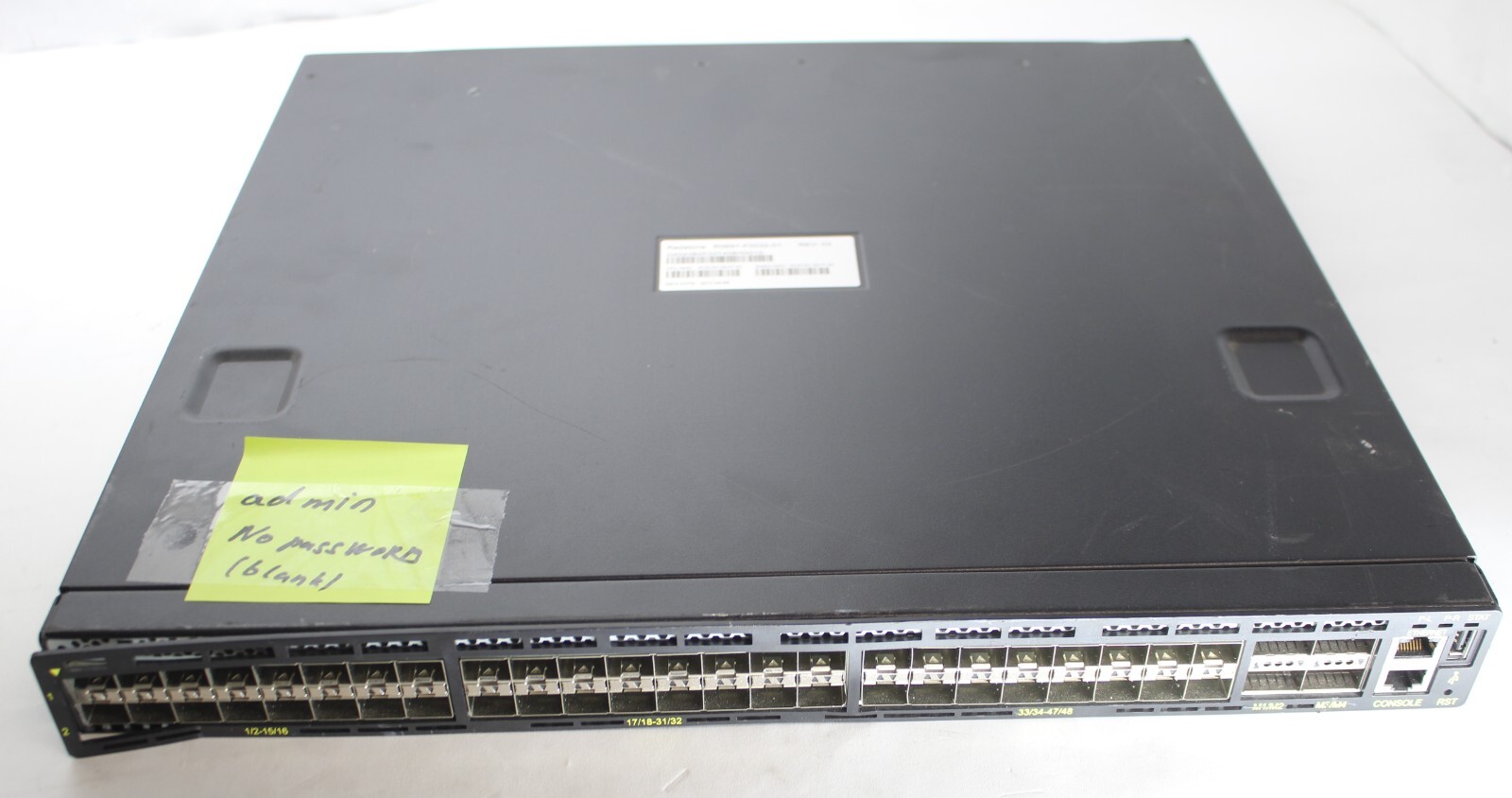 CELESTICA REDSTONE R0697-F0032-01 48x SFP Port & 4x QSFP Port Ethernet Switch