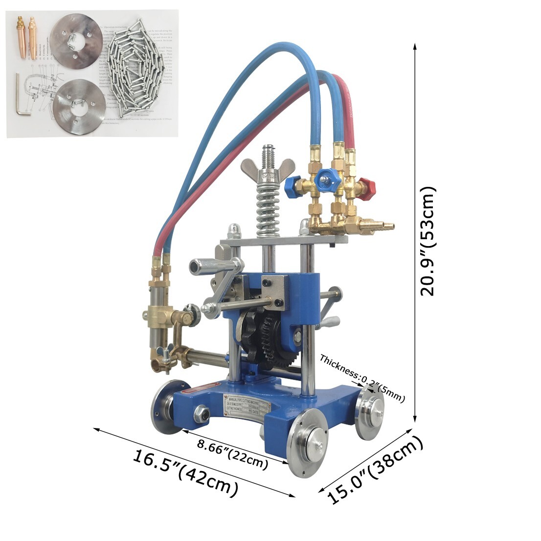 Gas/Torch Cutting Machine Hand Pipe Cutting Beveling Machine Flame Cutting Machi