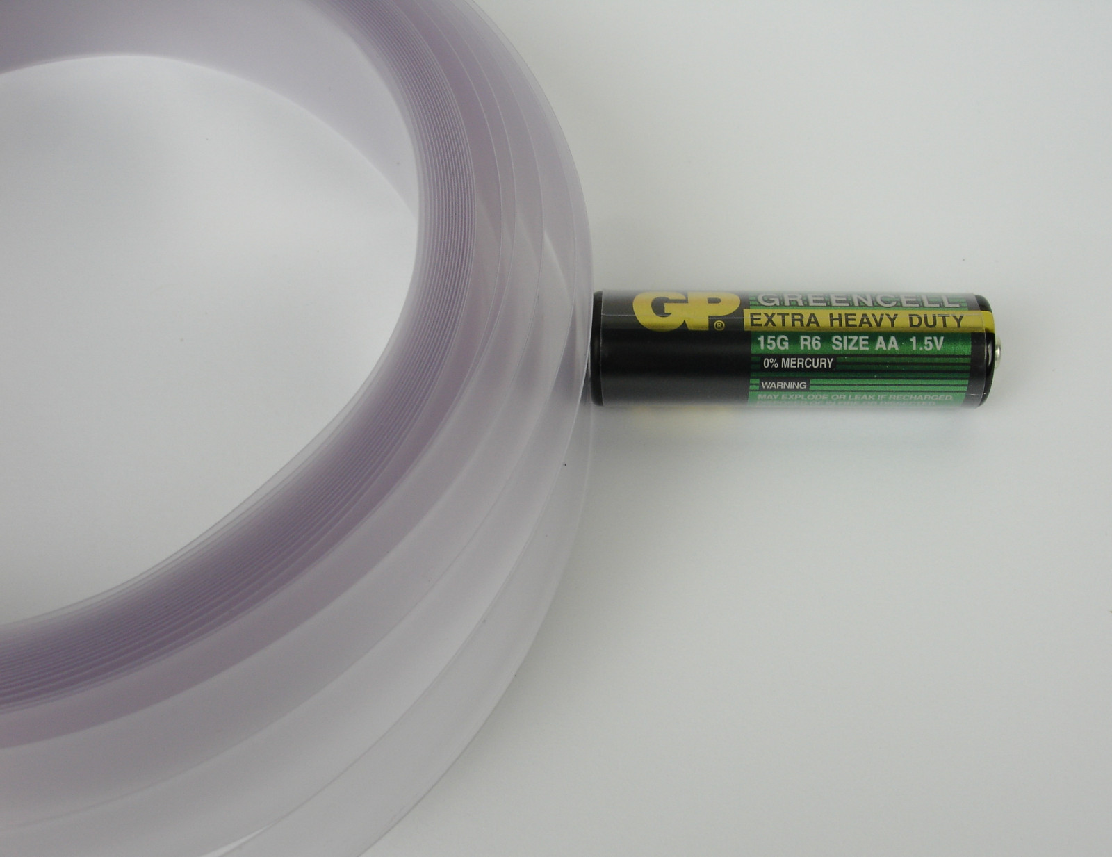 31mm CLEAR PVC Heat Shrink Tubing, Layflat wraps, battery, tattoo coils