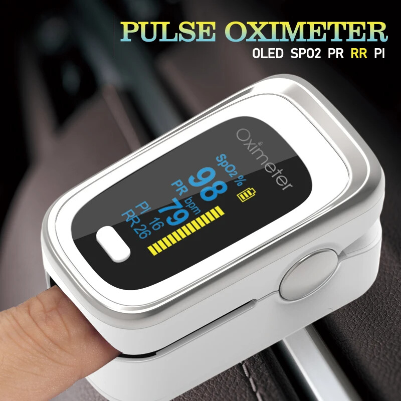 Medical Portable Finger Pulse Blood Oxygen Heart Rate Saturation Meter Monitor