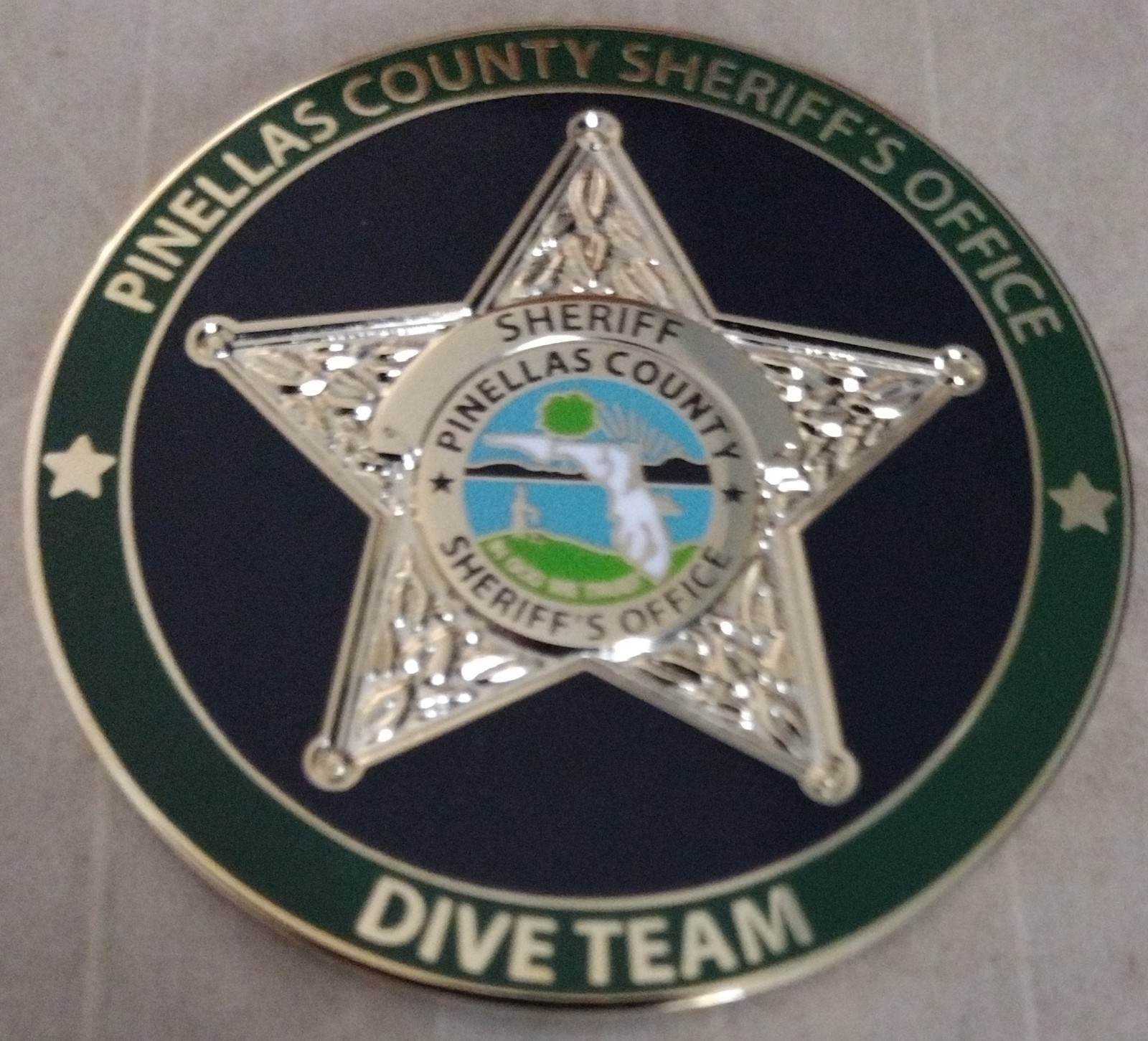 Underwater Search And Recovery Team Pinellas County Dive Team Challenge Coin