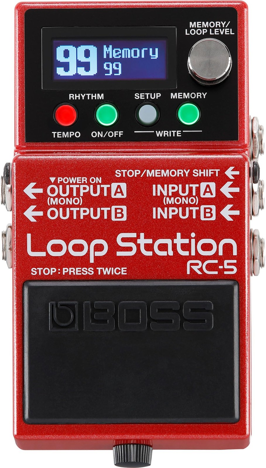 RC 5 Stereo Looper Guitar Pedal 32 Bit Quality 99 Phrase Memories 13 Hours Re...