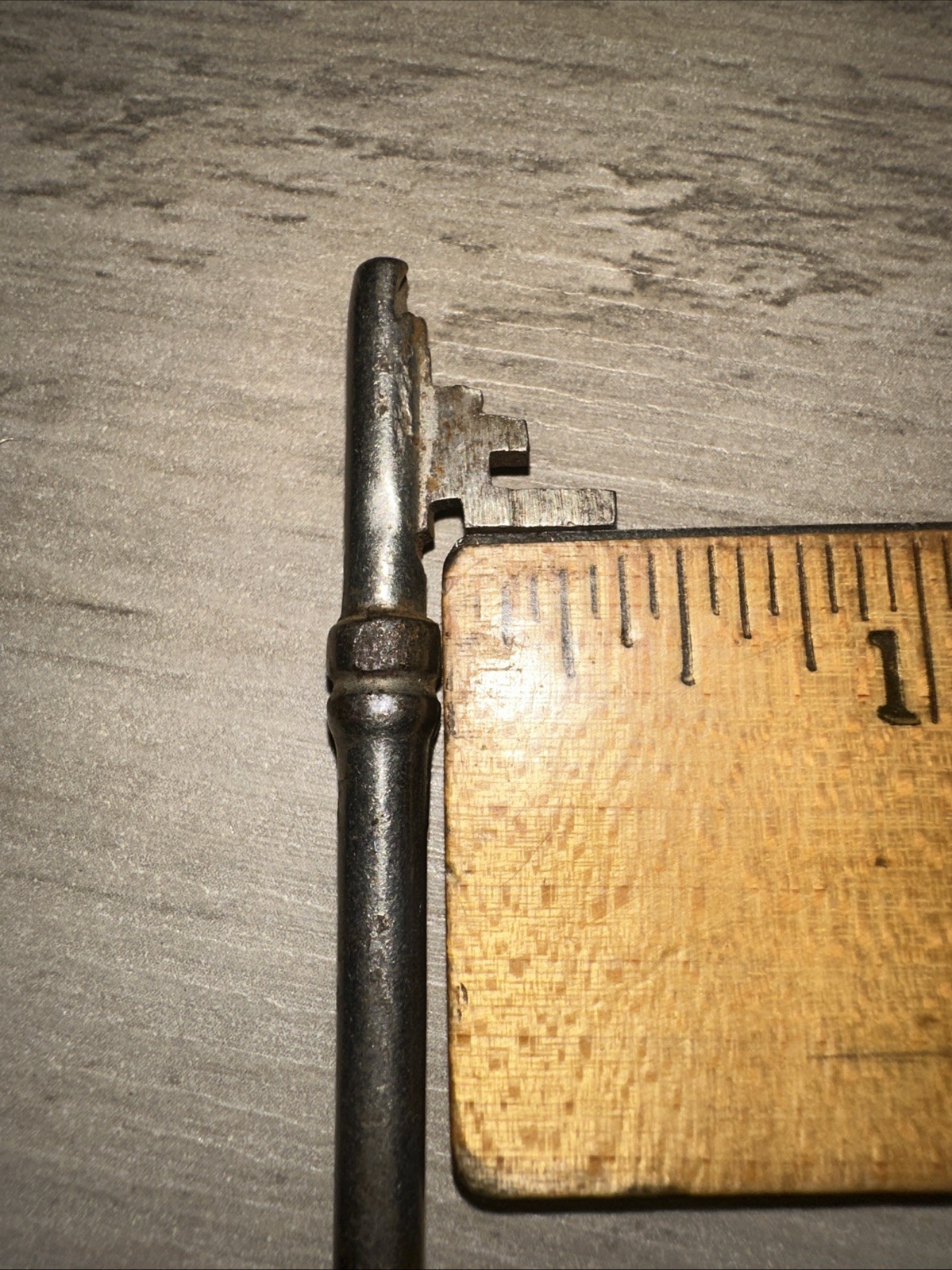 Antique Corbin Skeleton Key Solid Barrel Key. Unique Tip Design!!