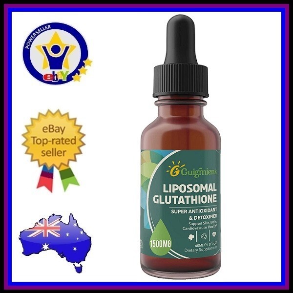 GUIGMIENS LIPOSOMAL GLUTATHIONE LIQUID 1500mg Anti Aging Antioxidant Detoxifier