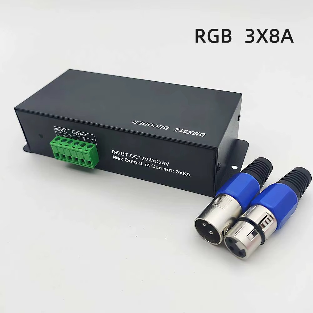 DMX 512 Digital Display Decoder Dimming Driver DMX512 Controller for LED RGBW