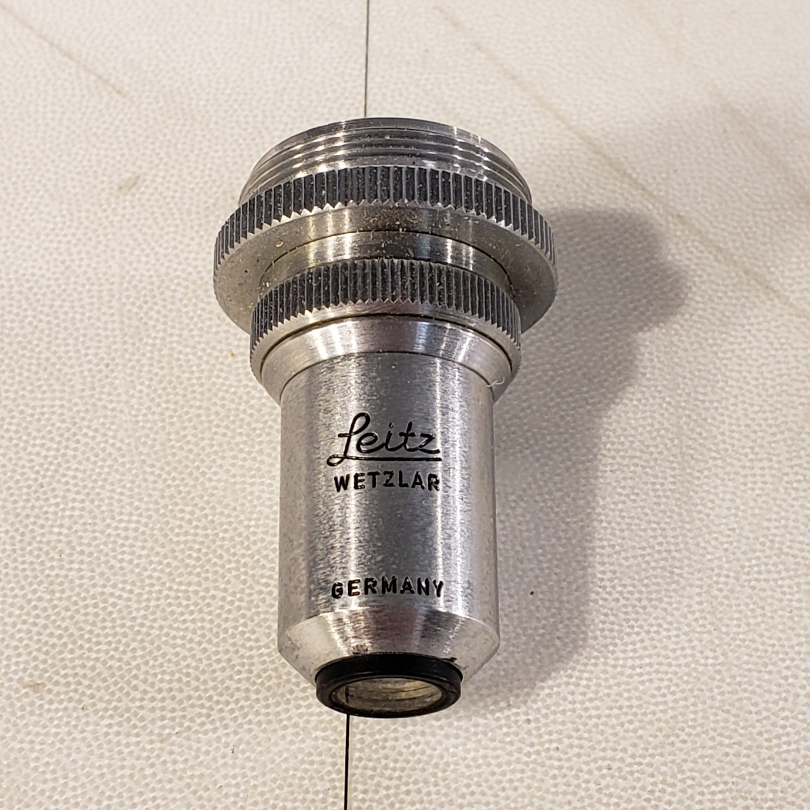Leitz Wetzlar UM 5/0.10 Objective Microscope Lens 5x - SEE PHOTOS - HAZE